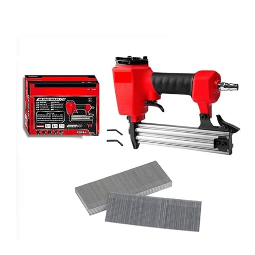 Nagelpistole, Air Nail Gun Furniture Pneumatic Nailer Construction Stapler Upholstery Tacker Tools With Staples(F30 Set) von SHEHUALI
