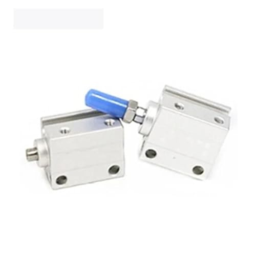 Pneumatikzylinder, Luftzylinder MU-Serie, 16 mm Bohrung, MU16, MU16X5/10/15/20/25/30/35/40/45/50, Mini-Freimontagezylinder, Pneumatikzylinder(MU16X45S,Male thread (-B)) von SHEHUALI