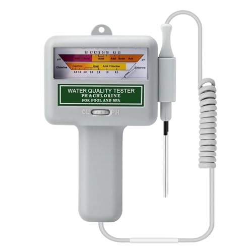 SHEHUALI Bodentester, 2-in-1 PH- und CL2-Messgerät for Schwimmbad, Spa, Chlor-Monitor-Tester PC101, Analysegerät for die Qualität von heißem Quellwasser im Aquarium SHEHUALI Bodentester, 2-in-1 PH- und CL2-Messgerät for Schwimmbad, Spa, Chlor-Monitor-Tester PC101, Analysegerät for die Qualität von heißem Quellwasser im Aquarium von SHEHUALI