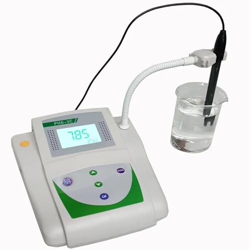 SHEHUALI Bodentester, 3-in-1-Labortisch-Wasser-pH-mV-Messgerät, Tester, PH-Wert-Analysator, Messgerät, Genauigkeit 0,01 pH, Temperaturkompensation(Accuracy 0.01) von SHEHUALI