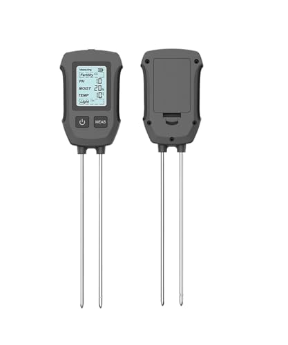 SHEHUALI Bodentester, 5 in 1 Digitaler Bodentester pH-Temperatur Feuchtigkeitsdetektor Sonnenlicht-Fruchtbarkeitsmesser Blumenpflanzen Soli Analyzer Gartenwerkzeug SHEHUALI Bodentester, 5 in 1 Digitaler Bodentester pH-Temperatur Feuchtigkeitsdetektor Sonnenlicht-Fruchtbarkeitsmesser Blumenpflanzen Soli Analyzer Gartenwerkzeug von SHEHUALI
