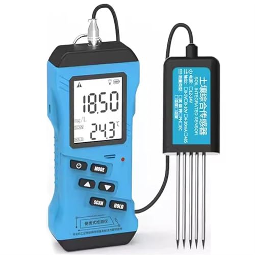 SHEHUALI Bodentester, 7-in-1-Schnell-Bodentester, Stickstoff, Phosphor, Kalium, NPK, PH-Wert, Feuchtigkeit, Nährstoffe, Leitfähigkeit, EC-Messgerät von SHEHUALI