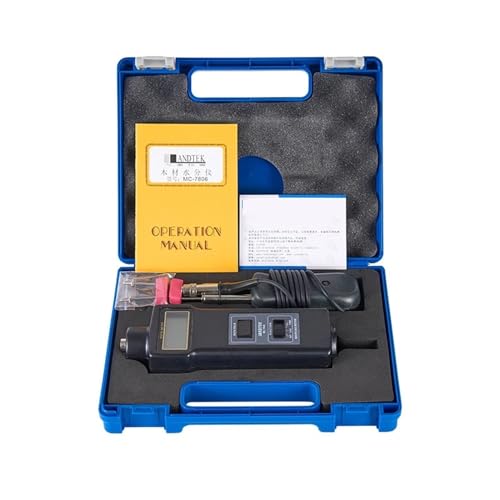 SHEHUALI Bodentester, MC-7806 Tragbares Feuchtigkeitsmessgerät, Handgehaltenes Holz-Feuchtigkeitsmessgerät, Pin-Typbereich 0~50% Hygrometer SHEHUALI Bodentester, MC-7806 Tragbares Feuchtigkeitsmessgerät, Handgehaltenes Holz-Feuchtigkeitsmessgerät, Pin-Typbereich 0~50% Hygrometer von SHEHUALI