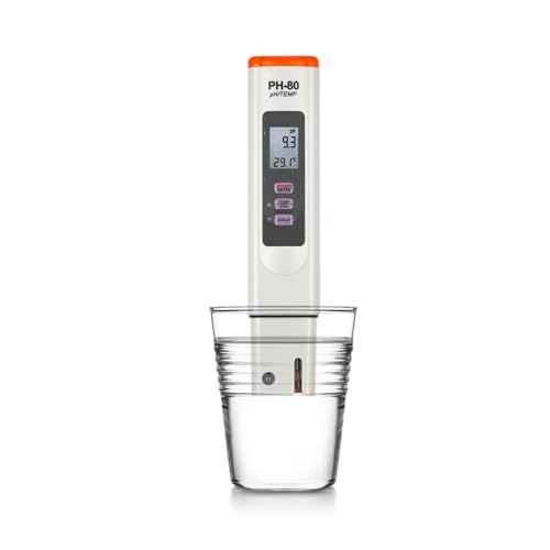 SHEHUALI Bodentester, PH-80 PH Meter 2 In 1 ATC Digitaler Wasserqualitätstester PH Temp Detektor Wasserteststift for Poolaquarium SHEHUALI Bodentester, PH-80 PH Meter 2 In 1 ATC Digitaler Wasserqualitätstester PH Temp Detektor Wasserteststift for Poolaquarium von SHEHUALI