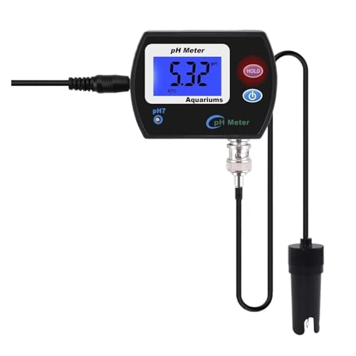 SHEHUALI Bodentester, Professionelles, naues PH-Meter for Aquarien, Multiparameter-Wasserqualitätsmonitor, Online-PH-Monitor, Acidometer von SHEHUALI