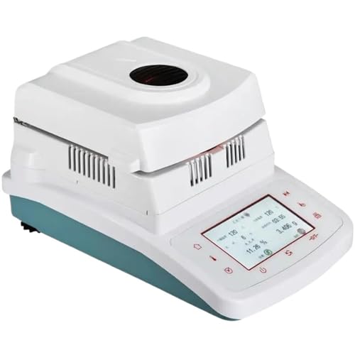 SHEHUALI Bodentester, Schnellanalysator 50 g/0,005 100 g/0,005 Automatischer Halogen-Heizungs-Feuchtigkeitsmesser-Analysator-Tester for Tee, Getreide, Futtermittel, Mais, Kunststoff(50g 0.005) von SHEHUALI