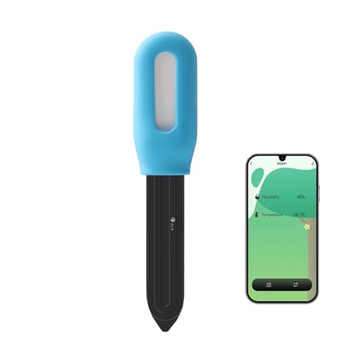 SHEHUALI Bodentester, Smart Boden Tester Feuchtigkeit Temperatur Feuchtigkeit Sensor Drahtlose Erde Hygrometer for Pflanzen Garten Topf Rasen SHEHUALI Bodentester, Smart Boden Tester Feuchtigkeit Temperatur Feuchtigkeit Sensor Drahtlose Erde Hygrometer for Pflanzen Garten Topf Rasen von SHEHUALI