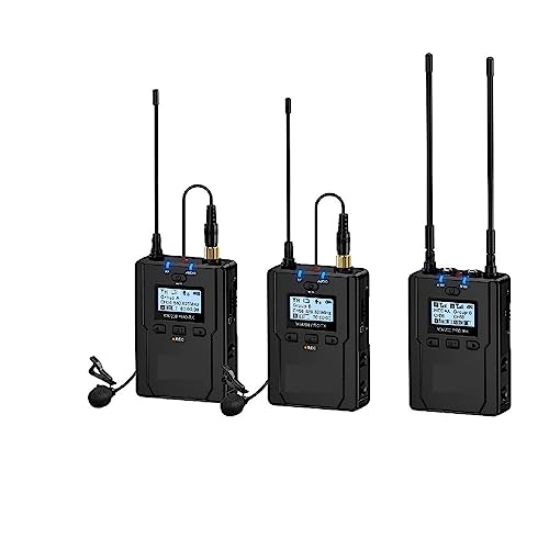 Soundkarten-Kit, CVM-WM200 UHF-Funk-Ansteckmikrofon mit Echtzeitspeicherung, Zweikanal-Funk-Lav-Mikrofon(WM200 PRO(A)) von SHEHUALI