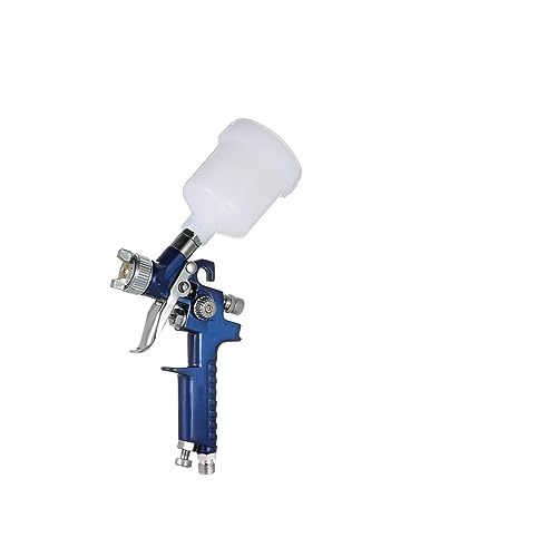 Spritzpistole, Airbrush 0,8 mm/1,0 mm Mini Airbrush Farbe Airbrush for Wand Auto Malerei Nal Kuchen Dekoration Malerei(1.0mm Blue) von SHEHUALI
