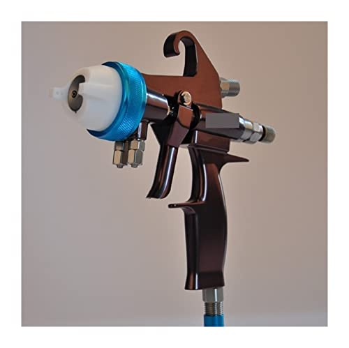 Spritzpistole, Professionelle Luftspritzpistole For Autolack, Druckzufuhr-Spritzpistole, Schaumstoff-Polyurethan-Spritzpistole, Doppeldüse(Blue) von SHEHUALI