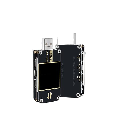 Voltmeter, FNB38 Strom- und Spannungsmesser USB-Tester QC4+ PD3.0 2.0 PPS Schnellladeprotokoll-Kapazitätstest(C1 With BT.) von SHEHUALI