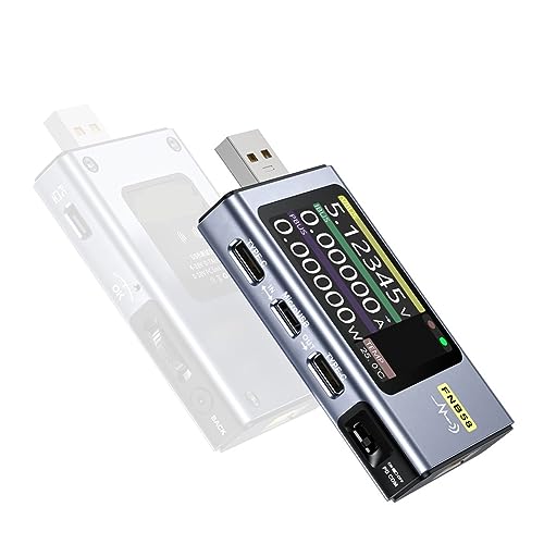 Voltmeter, FNB58 FNB48 USB Tester Voltmeter Amperemeter Schnelle Ladung Erkennung Trigger Spannung Detektor Batterie Kapazität Messwerkzeug(FNB48P with BT) von SHEHUALI