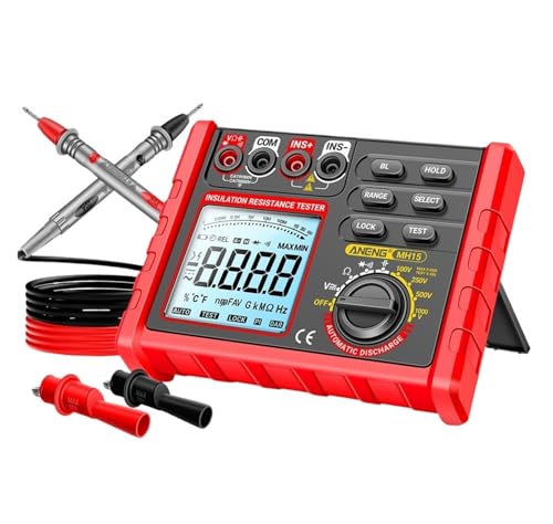 Widerstandstester, Digitaler AC/DC-Spannungstester Mit Automatischer Entladung, Multifunktionaler Voltmeter, Megohmmeter, Tester, Werkzeuge, Widerstandstester,Isolationswiderstandsprüfer von SHEHUALI