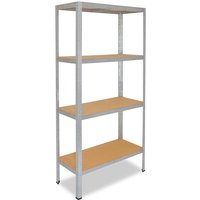 shelfplaza® HOME 155x60x23cm Schwerlastregal in verzinkt mit 4 Böden von SHELFPLAZA