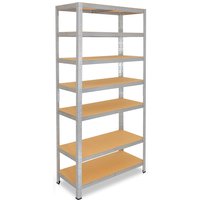 HOME 200x90x30cm Schwerlastregal in verzinkt mit 7 Böden von SHELFPLAZA
