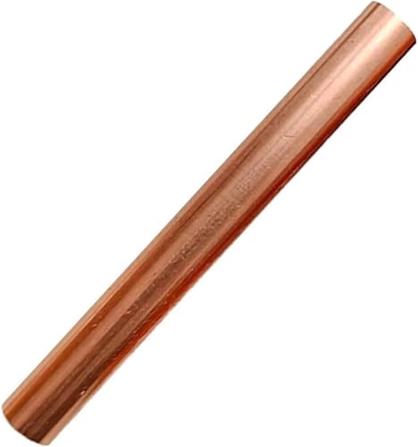 99,9% reine Kupferrundstange T2, massernes Kupfer (Cu) für Metall-DIY und Handwerk, Länge 150 mm Diameter:15mm von SHELIZI