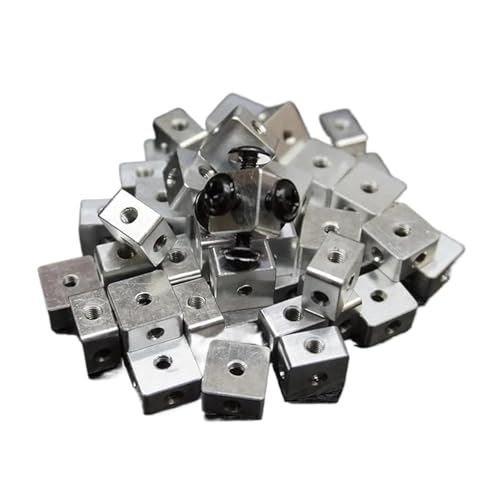 Aluminiumlegierung M3 Drei-seitiger Quadratmutterblock mit sechsseitiger Gewindeverbindungsplatte für Acrylkasten-Eckanschluss 12PCS10mmX10mmX6mm Aluminiumlegierung M3 Drei-seitiger Quadratmutterblock mit sechsseitiger Gewindeverbindungsplatte für Acrylkasten-Eckanschluss 12PCS10mmX10mmX6mm von SHELIZI