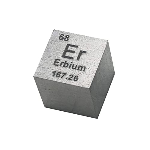 Erbium-Metallcube 99,9% Reinheit - Mit graviertem Periodensystem, für Elementesammlungen und Ausstellung, Laboraccessoire für Enthusiasten Erbium-Metallcube 99,9% Reinheit - Mit graviertem Periodensystem, für Elementesammlungen und Ausstellung, Laboraccessoire für Enthusiasten von SHELIZI