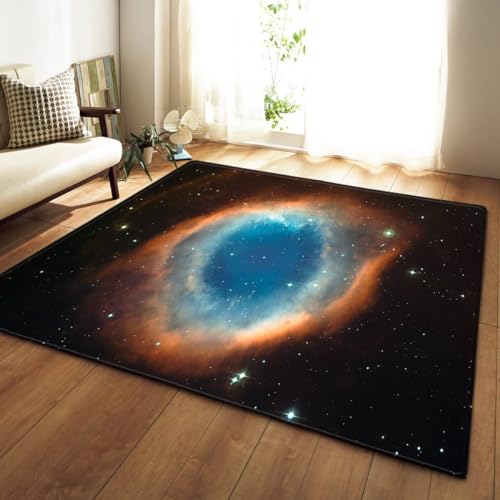 SHELOG Galaxy Star Black Hole Rechteckiger Teppich Modernes Zuhause Wohnzimmer Boden Schlafzimmer Teppich Kunst Poster Matte von SHELOG
