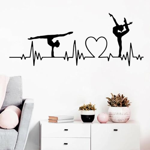 SHELOG Turnerin Heartbeat Dancer Wandaufkleber Mädchenzimmer Kinderzimmer Heartbeat Player Wandtattoo Schlafzimmer Wohnzimmer Dekor SHELOG Turnerin Heartbeat Dancer Wandaufkleber Mädchenzimmer Kinderzimmer Heartbeat Player Wandtattoo Schlafzimmer Wohnzimmer Dekor von SHELOG