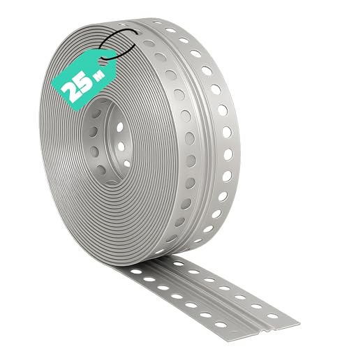 SHELVACI UNIQUE DESIGNS® - 1 x 25m Rolle Profi Bewegungsfugenprofil Trockenbau (PVC 48mm) für alle Plattenstärken - Fugenprofil, Putzprofil & Kantenprofil für Wand & Deckenbereich witterungsbeständig von SHELVACI UNIQUE DESIGNS