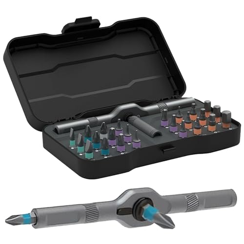 Cgc Tool - Cgc Tools 24 in 1 Screwdriver, 2025 New precision screwdriver bits DIY Screwdriver 24 in 1, Cgc Tools Ratchet Screwdriver with Magnetic Bits & Detachable T Ratchet Handle(1pcs) von SHENG EN