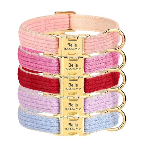 Benutzerdefinierte Gravierte Hundehalsband, Personalisierte Haustier Halsbänder Mit Namen Telefonnummer Metallschnalle, Einstellbar, Für Kleine, Mittlere, Große Rassen Benutzerdefinierte Gravierte Hundehalsband, Personalisierte Haustier Halsbänder Mit Namen Telefonnummer Metallschnalle, Einstellbar, Für Kleine, Mittlere, Große Rassen von SHENGBEIDZ