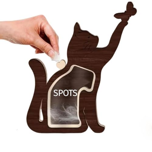 Benutzerdefinierte Holz Haustier Haar Keepsake Box, Personalisierte Pet Memorial Chest, Hund Katze Zähne Haar Asche Memorial, Hund Sympathie Geschenk, Personalisierte Haustier Verlust Tribut(CAT) von SHENGBEIDZ