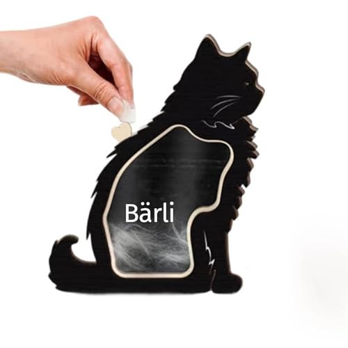 Benutzerdefinierte Holz Haustier Haar Keepsake Box, Personalisierte Pet Memorial Chest, Hund Katze Zähne Haar Asche Memorial, Hund Sympathie Geschenk, Personalisierte Haustier Verlust Tribut(CAT1) von SHENGBEIDZ