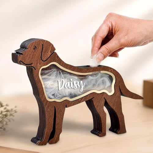 Benutzerdefinierte Holz Haustier Haar Keepsake Box, Personalisierte Pet Memorial Chest, Hund Katze Zähne Haar Asche Memorial, Hund Sympathie Geschenk, Personalisierte Haustier Verlust Tribut(PET) von SHENGBEIDZ