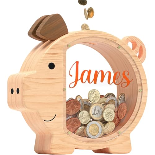 Customized Tier Spardose Mit DIY Aufkleber, Personalisierte Massivholz Münze Bank Für Jungen Mädchen, Geburtstag Und Urlaub Geschenkidee, Tier Thema, Mode-Design Für Den Täglichen Gebrauch Customized Tier Spardose Mit DIY Aufkleber, Personalisierte Massivholz Münze Bank Für Jungen Mädchen, Geburtstag Und Urlaub Geschenkidee, Tier Thema, Mode-Design Für Den Täglichen Gebrauch von SHENGBEIDZ