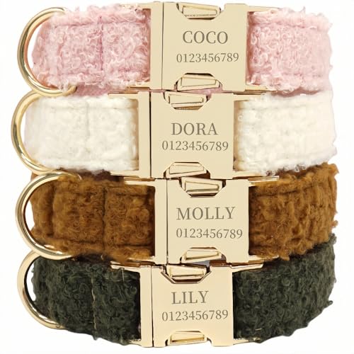 Personalisiertes Hundehalsband Mit Gravierter, Verstellbarer Metallschnalle, Benutzerdefiniertem Haustiernamen Und Kontaktinformationen Des Besitzers, For Als Geschenk For Hundeliebhaber Personalisiertes Hundehalsband Mit Gravierter, Verstellbarer Metallschnalle, Benutzerdefiniertem Haustiernamen Und Kontaktinformationen Des Besitzers, For Als Geschenk For Hundeliebhaber von SHENGBEIDZ