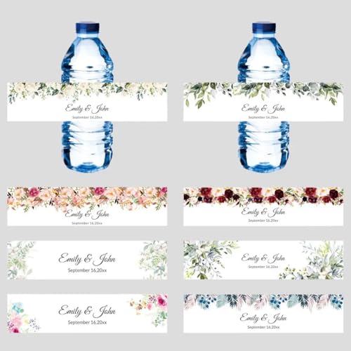 SHENGBEIDZ 30 stücke Personalisierte Flasche Etiketten Aufkleber Custom Name Text Feier Label Mineral Wasser Hochzeit Engagement Geburtstag Party Aufkleber von SHENGBEIDZ