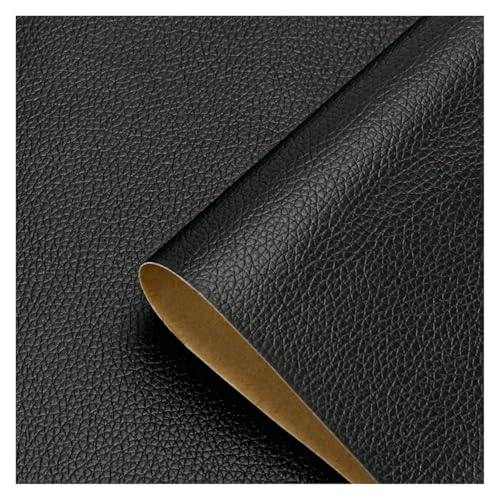 SHENGG 1 Rolle wasserdichtes selbstklebendes Leder-Kunstleder-Reparatur-Patch-Band for Sofa, Autositz, Möbel, Stuhl, Vinyl-Reparatur-Patch-Kit(Black,50x500cm) von SHENGG