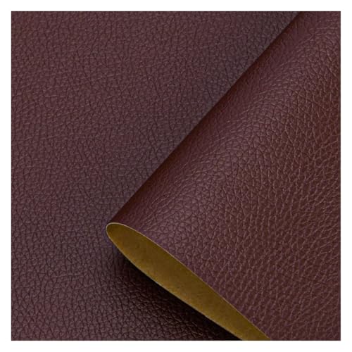 SHENGG 1 Rolle wasserdichtes selbstklebendes Leder-Kunstleder-Reparatur-Patch-Band for Sofa, Autositz, Möbel, Stuhl, Vinyl-Reparatur-Patch-Kit(Dark brown,50x100cm) von SHENGG
