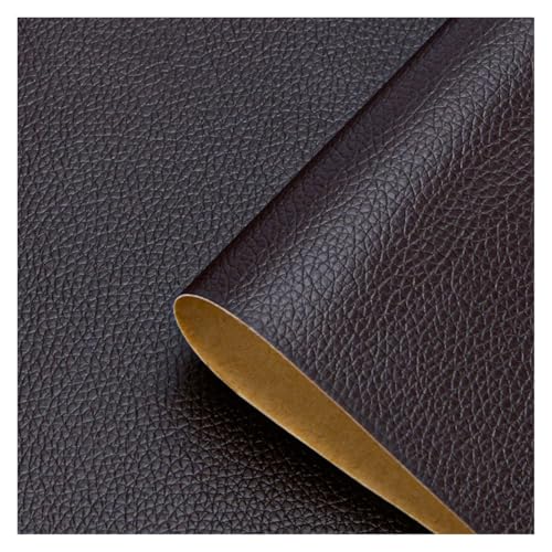 SHENGG 1 Rolle wasserdichtes selbstklebendes Leder-Kunstleder-Reparatur-Patch-Band for Sofa, Autositz, Möbel, Stuhl, Vinyl-Reparatur-Patch-Kit(Dark coffee,50x500cm) von SHENGG