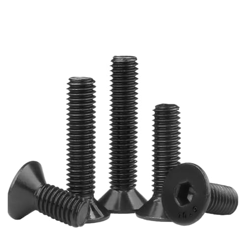 SHENGG 10 teile/los Innensechskant Flachen Senkkopf Schraube Schrauben Kohlenstoffstahl M2 M2.5 M3 M4 M5 M6 M8 M10 M12 Maschinen Schraube DIN7991(20mm x10pcs,M8) von SHENGG