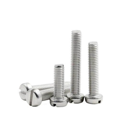 SHENGG 10 teile/los M1.6 M2 .5 M3 M4 M5 M6 304 A2-70 edelstahl GB65 Schlitz Kappe Kopf Schlitz Spalte Runde Käse Schraube Bolzen(60mm x10pcs,M6) von SHENGG