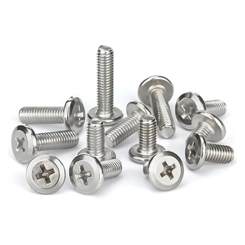 SHENGG 10 teile/los M3 M4 M5 M6 M8 A2-70 Edelstahl Große Flache Kopf Allen Möbel Niet Schraube Stecker Joint Bolzen(40mm x10pcs,M5) von SHENGG