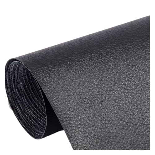 SHENGG 100 x137cm Möbel Schuhe Erste Hilfe Patch Leder Patch DIY Schwarzes selbstklebendes Leder Reparaturband for Sofa Reparatur Patches(Black,100x137cm) von SHENGG