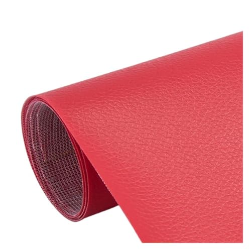 SHENGG 100 x137cm Möbel Schuhe Erste Hilfe Patch Leder Patch DIY Schwarzes selbstklebendes Leder Reparaturband for Sofa Reparatur Patches(Red,50x70cm) von SHENGG