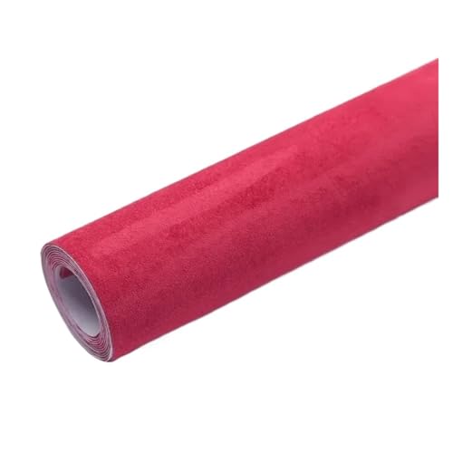 SHENGG 20x30cm 50x150cm Wildlederstoff Selbstklebendes Klebetuch for Autoinnenraum-Modifikation Türverkleidung Werkbank DIY Versorgung(Red,50x150cm) von SHENGG