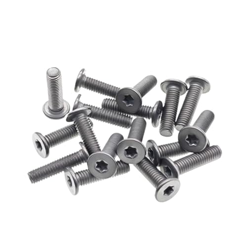 SHENGG 5–10 Stück M2 M2.5 M3 M4 M5 Titan-Sechslappen-Ultradünne flache Wafer-Inbusschraube(X6mm,M2.5 10pcs) von SHENGG