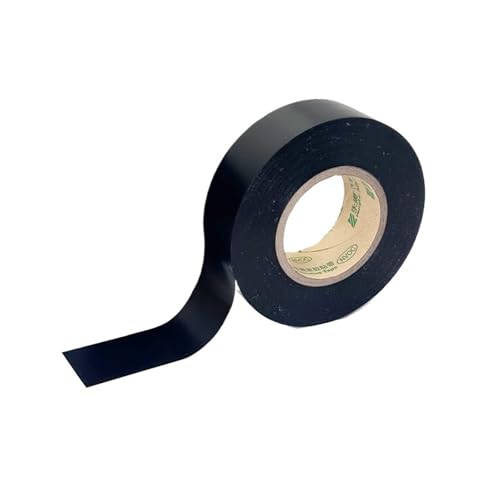 SHENGG Breite 19 mm x 30 m/Rollen Hochwertiges schwarzes hitzebeständiges PVC-Isolierband Wasserdichter Isolierschutz for Abdichten von Kabeln(2 ROLLS X 30M_19 MM) von SHENGG