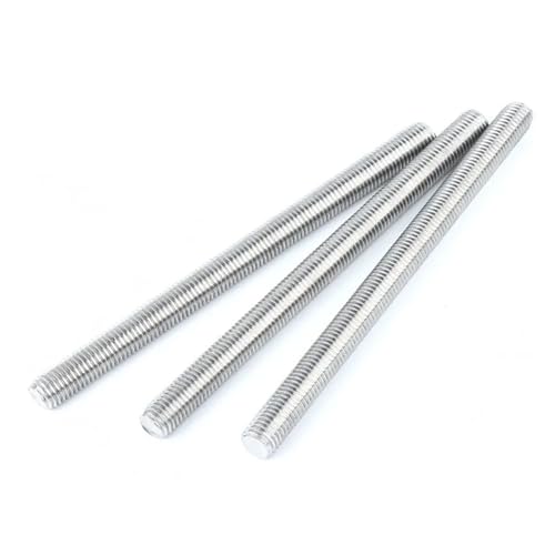 SHENGG Länge 16–200 mm Edelstahl 304 Vollgewindestange Gewindestange M2 M2.5 M3 M4 M5 M6(70mm 10pcs,M2.5) von SHENGG