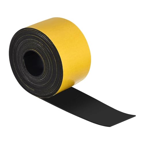 SHENGG Selbstklebende Neopren-Gummibandstreifen, Dichtungs-Tür-/Fensterdichtungen, Gummi-Wetterschutz for Heimwerker-Dichtungspads, Schallschutz(3.2MM_51MM) von SHENGG