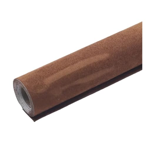 SHENGG Selbstklebende Wildleder Stoff Klebrige Leder Tuch Patch Aufkleber for DIY Sofa Tisch Stuhl Tasche Schuhe Bett Automotive Interio(Brown,40X150CM) von SHENGG