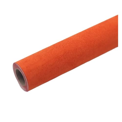 SHENGG Selbstklebende Wildleder Stoff Klebrige Leder Tuch Patch Aufkleber for DIY Sofa Tisch Stuhl Tasche Schuhe Bett Automotive Interio(Orange,30X150CM) von SHENGG