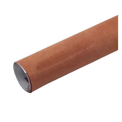SHENGG Selbstklebende Wildleder Stoff Klebrige Leder Tuch Patch Aufkleber for DIY Sofa Tisch Stuhl Tasche Schuhe Bett Automotive Interio(Red yellow,40X150CM) von SHENGG