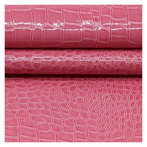 SHENGG Selbstklebender Leder-Reparaturflicken mit Alligatormuster for Sofas, Couch, Möbel, Fahrersitze, Taschen, Schuhe, Kunstleder-Reparaturband(Pink,20x137cm) von SHENGG